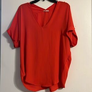 LUSH V-Neck High Low Oversized